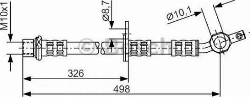 BOSCH 1 987 481 104 - Тормозной шланг unicars.by