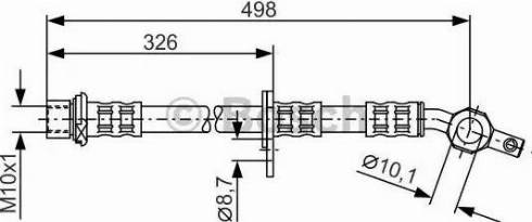 BOSCH 1 987 481 105 - Тормозной шланг unicars.by