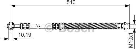 BOSCH 1 987 481 110 - Тормозной шланг unicars.by