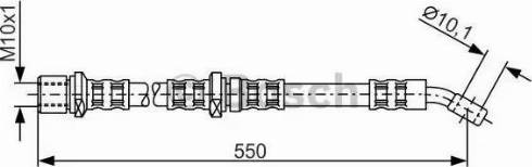 BOSCH 1 987 481 135 - Тормозной шланг unicars.by