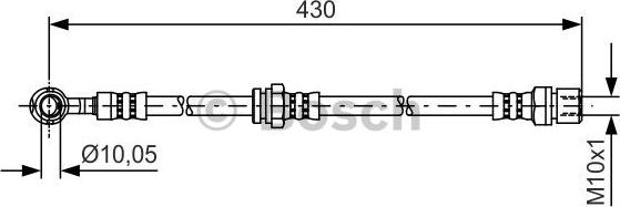 BOSCH 1 987 481 384 - Тормозной шланг unicars.by