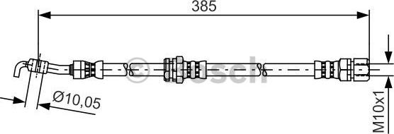 BOSCH 1 987 481 385 - Тормозной шланг unicars.by