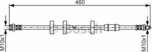 BOSCH 1 987 481 336 - Тормозной шланг unicars.by