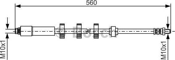 BOSCH 1 987 481 290 - Тормозной шланг unicars.by