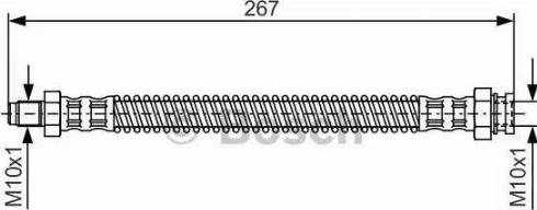BOSCH 1 987 481 250 - Тормозной шланг unicars.by