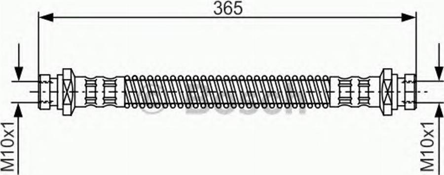 BOSCH 1987481215 - Тормозной шланг unicars.by