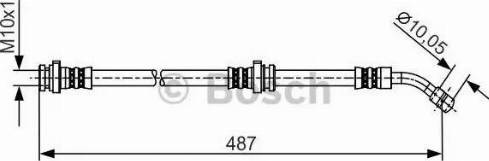 BOSCH 1 987 481 216 - Тормозной шланг unicars.by