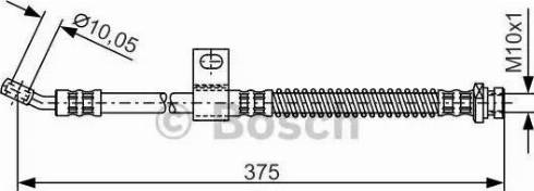 BOSCH 1 987 481 284 - Тормозной шланг unicars.by