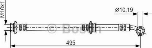 BOSCH 1 987 481 228 - Тормозной шланг unicars.by