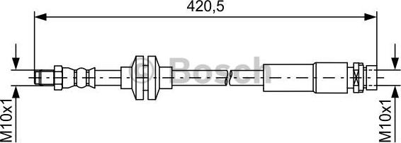 BOSCH 1 987 481 739 - Тормозной шланг unicars.by