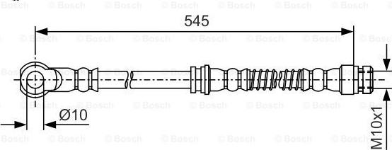 BOSCH 1 987 481 724 - Тормозной шланг unicars.by