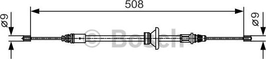 BOSCH 1 987 482 042 - Тросик, cтояночный тормоз unicars.by