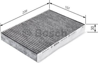 BOSCH 1 987 435 548 - Фильтр воздуха в салоне unicars.by