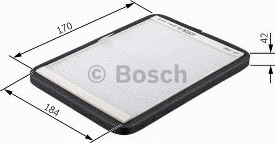 BOSCH 1987432011 - Фильтр воздуха в салоне unicars.by