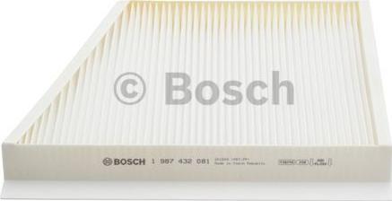 BOSCH 1 987 432 081 - Фильтр воздуха в салоне unicars.by