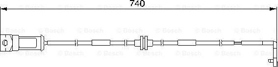 BOSCH 1 987 474 934 - Сигнализатор, износ тормозных колодок unicars.by