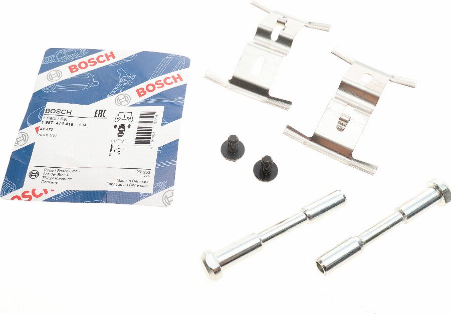 BOSCH 1 987 474 418 - Комплектующие для колодок дискового тормоза unicars.by