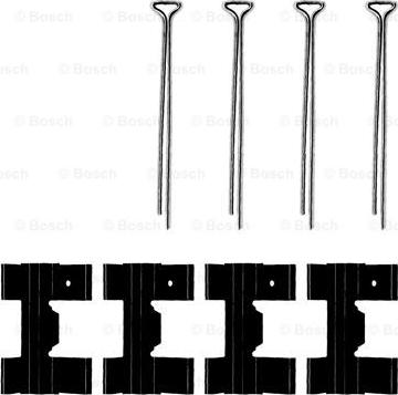 BOSCH 1 987 474 115 - Комплектующие для колодок дискового тормоза unicars.by