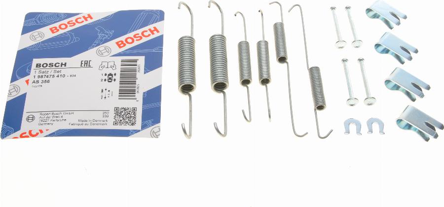 BOSCH 1 987 475 410 - Комплектующие, барабанный тормозной механизм unicars.by