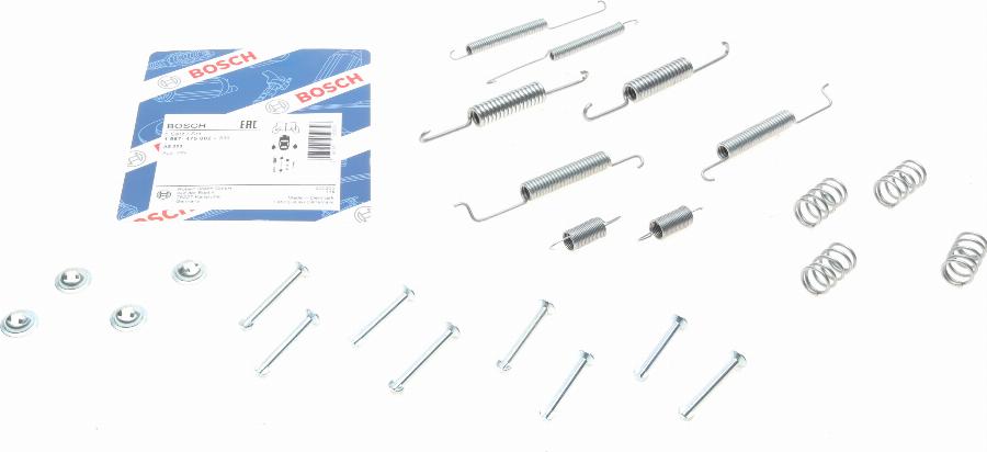 BOSCH 1 987 475 002 - Комплектующие, барабанный тормозной механизм unicars.by