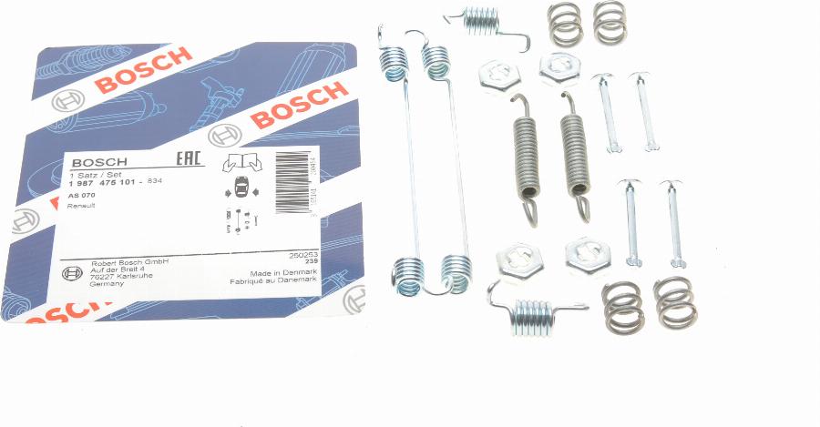 BOSCH 1 987 475 101 - Комплектующие, барабанный тормозной механизм unicars.by