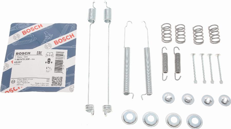 BOSCH 1 987 475 308 - Комплектующие, барабанный тормозной механизм unicars.by