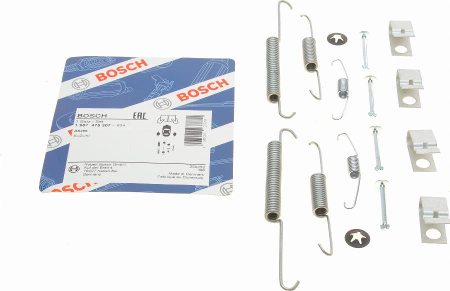 BOSCH 1 987 475 307 - Комплектующие, барабанный тормозной механизм unicars.by