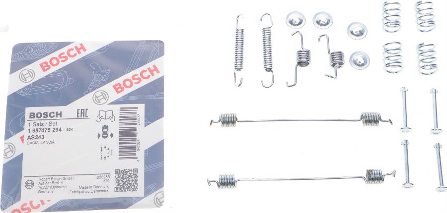 BOSCH 1 987 475 294 - Комплектующие, барабанный тормозной механизм unicars.by