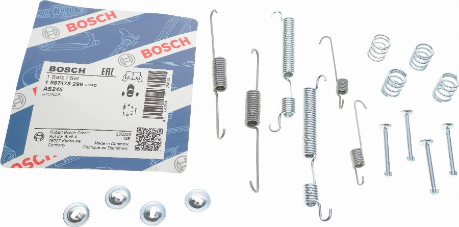 BOSCH 1 987 475 296 - Комплектующие, барабанный тормозной механизм unicars.by