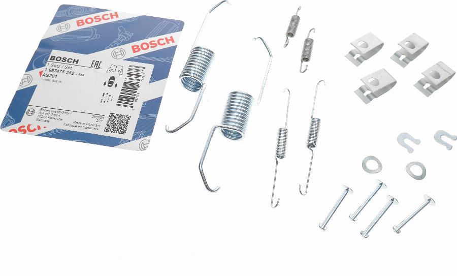 BOSCH 1 987 475 252 - Комплектующие, барабанный тормозной механизм unicars.by