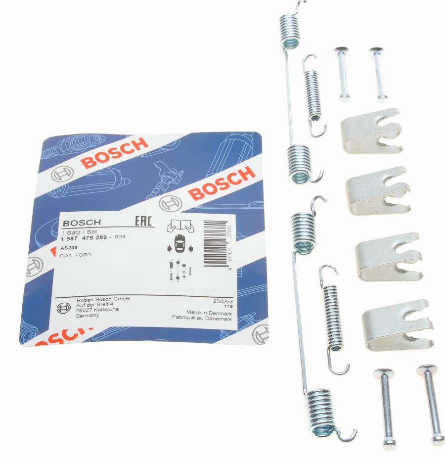 BOSCH 1 987 475 289 - Комплектующие, барабанный тормозной механизм unicars.by