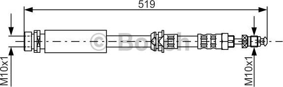 BOSCH 1 987 476 993 - Тормозной шланг unicars.by