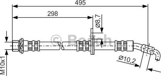 BOSCH 1 987 476 962 - Тормозной шланг unicars.by