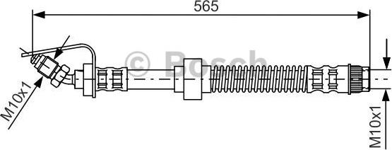 BOSCH 1 987 476 906 - Тормозной шланг unicars.by