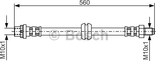 BOSCH 1 987 476 923 - Тормозной шланг unicars.by