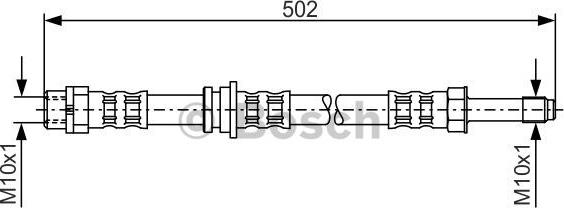 BOSCH 1 987 476 971 - Тормозной шланг unicars.by