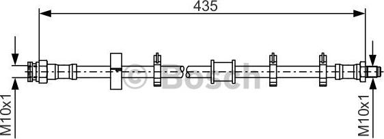 BOSCH 1 987 476 445 - Тормозной шланг unicars.by