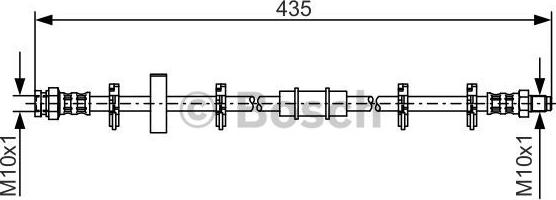 BOSCH 1 987 476 442 - Тормозной шланг unicars.by