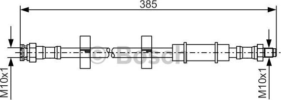 BOSCH 1 987 476 460 - Тормозной шланг unicars.by