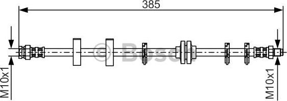 BOSCH 1 987 476 438 - Тормозной шланг unicars.by