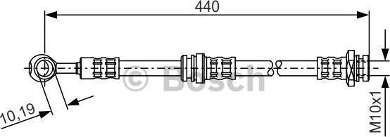 BOSCH 1 987 476 429 - Тормозной шланг unicars.by