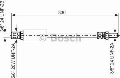 BOSCH 1 987 476 473 - Тормозной шланг unicars.by