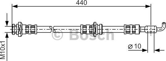 BOSCH 1 987 476 540 - Тормозной шланг unicars.by