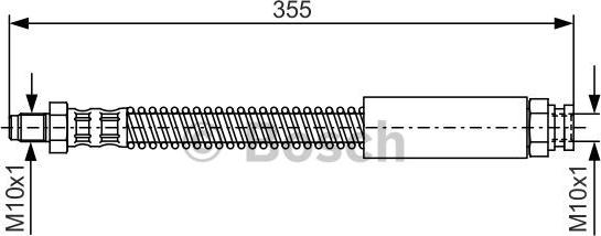 BOSCH 1 987 476 519 - Тормозной шланг unicars.by