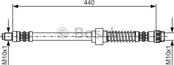 BOSCH 1 987 476 651 - Тормозной шланг unicars.by