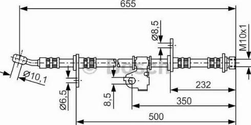 BOSCH 1 987 476 665 - Тормозной шланг unicars.by