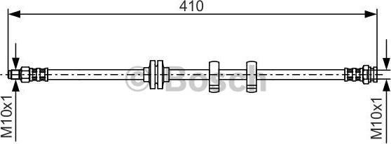 BOSCH 1 987 476 638 - Тормозной шланг unicars.by