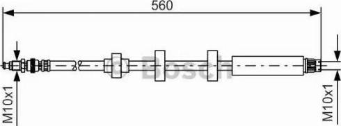 BOSCH 1 987 476 673 - Тормозной шланг unicars.by