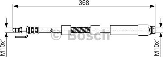 BOSCH 1 987 476 059 - Тормозной шланг unicars.by