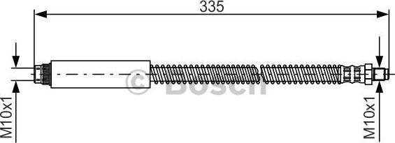 BOSCH 1 987 476 078 - Тормозной шланг unicars.by